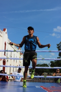 “Alacrán” entrena en el estadio “Salvador Alvarado”