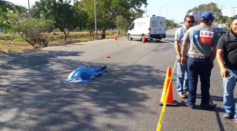 Reportan primer muerto del año en el periférico de Mérida