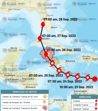 Mantienen vigilancia por depresión tropical al sureste de Yucatán