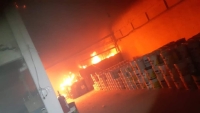 Arde bodega de pinturas en Kanasín