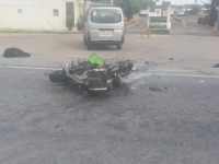 “¡Que le avisen a Yesenia!”, rogaba motociclista tras chocar 