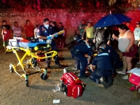 Motociclista lesionado tras derrapar