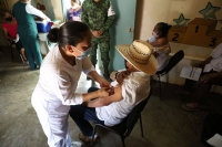 Inicia aplicación de segunda dosis contra Covid-19 en 14 municipios de Yucatán
