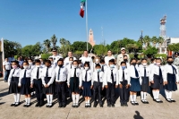 Retoma Ayuntamiento ceremonia cívica en la Plaza Grande