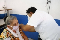 Llegan 11 mil 700 vacunas para adultos mayores de Tekax, Peto, Izamal y Tinum