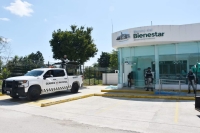 Vandalizan sucursal del Banco del Bienestar en Seyé 