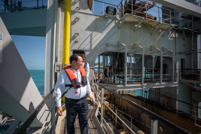 Supervisan fase final de ampliación del Puerto de Altura