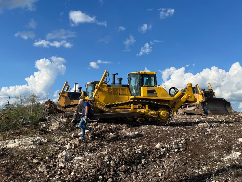 Clausuran predio por desmonte ilegal, en Tekax