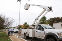 Coloca Ayuntamiento 3 mil 706 luminarias con tecnología LED