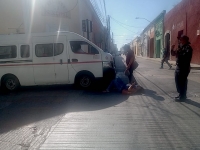 Camioneta del FUTV atropella a mujer en el Centro Histórico