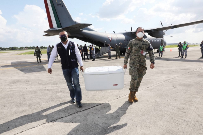 Llega a Yucatán otro cargamento con 77 mil 400 dosis para jóvenes