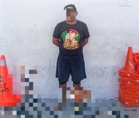 Cae presunto ladrón en Puerto Progreso