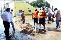 Personal de la Japay logra reparar megafuga en Centro de Mérida