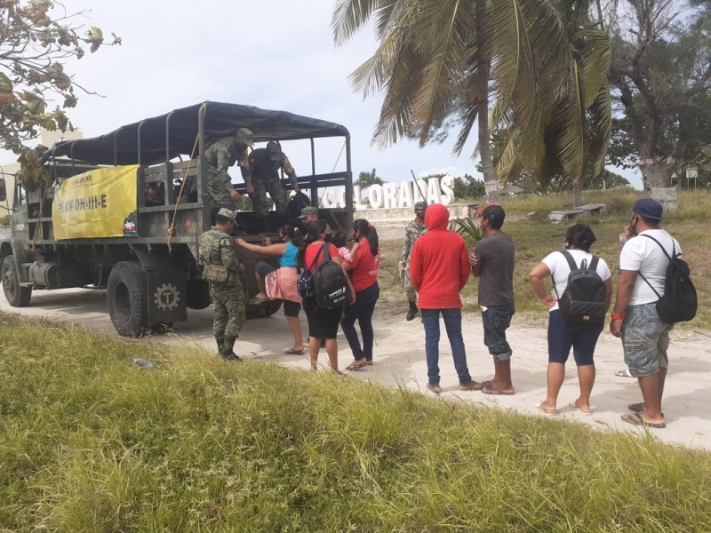 Evacuan a personas de Las Coloradas, San Felipe y Río Lagartos