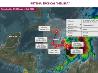 Ligeras lluvias dejará &quot;Melissa&quot; en Yucatán: Procivy