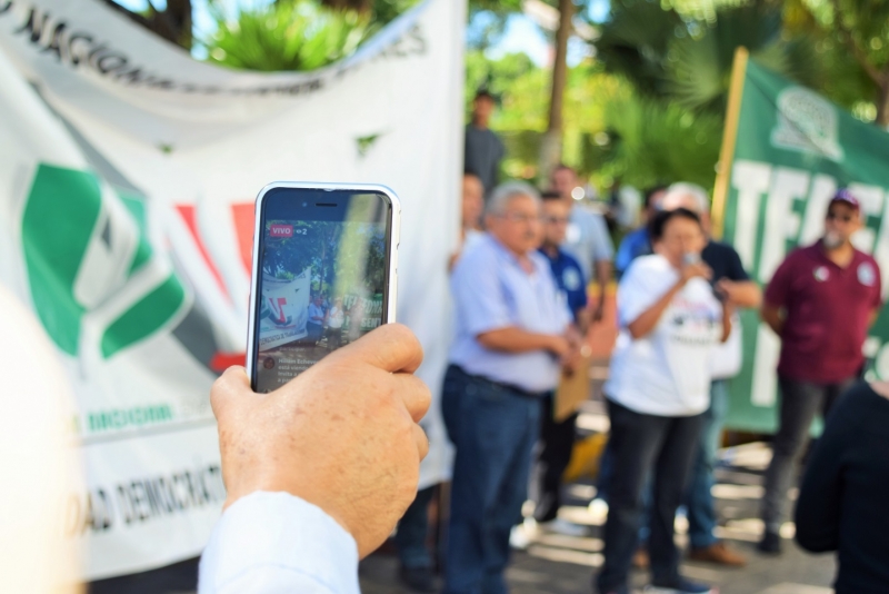 Protestan contra reformas laboral y de seguridad