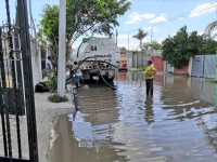 Retiran de las calles 360 mil litros de agua tras lluvia