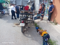Mototaxi protagoniza siniestro vial en Kanasín