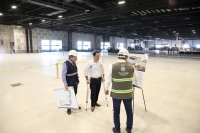 Vila Dosal supervisa obra de remodelación del Centro de Convenciones