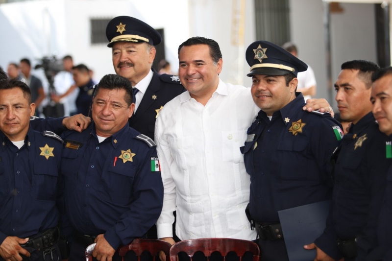 Destacan labor de la Policía Municipal de Mérida