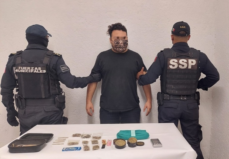 Detiene a sujeto con droga en Progreso