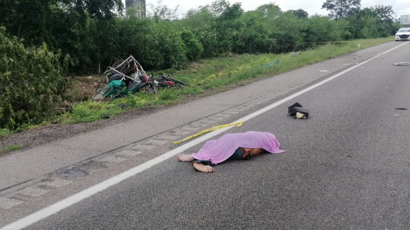 Muere adulto mayor tras siniestro vial en la Mérida-Campeche