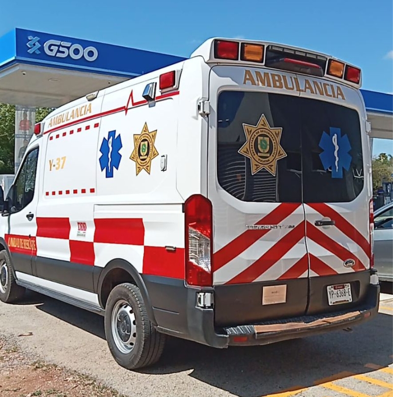 Ambulancia de la SSP protagoniza choque