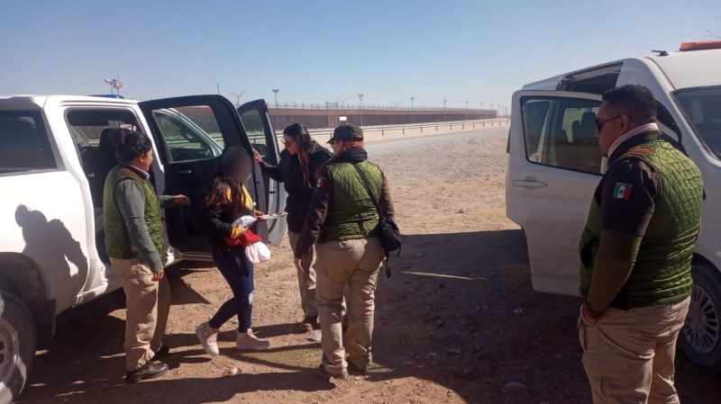 Rescatan 11 menores migrantes que viajaban solos