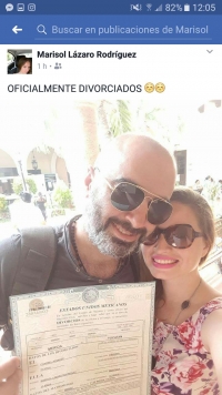 Pareja presume divorcio en Facebook