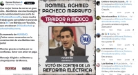 Tunden a Rommel Pacheco en redes sociales virtuales