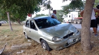 Falla mecánica ocasiona siniestro vial en Periférico de Mérida