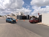 Choque deja da&ntilde;os materiales