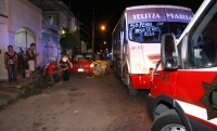 Mujer resulta herida en accidente vial