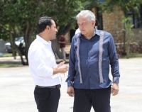 Vila y AMLO refrendan compromiso de trabajar juntos por Yucatán