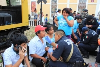 Choque de autobuses deja 12 heridos