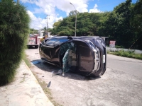 Siniestro vial en la García Ginerés deja daños materiales 