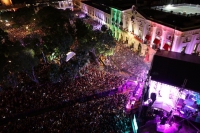 Abarrotan Plaza Grande para conmemorar la Independencia de México