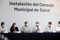 Instalan Consejo Municipal de Salud 2021-2024