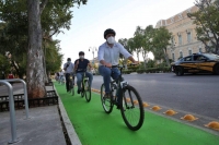 Vila y Renán entregan trabajos de ciclovía en Paseo Montejo