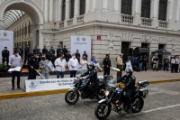 Despliegan operativo de seguridad en Centro Histórico de Mérida