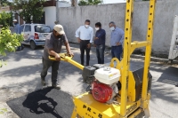 Cuadrillas municipales continúan trabajo en rehabilitación de calles