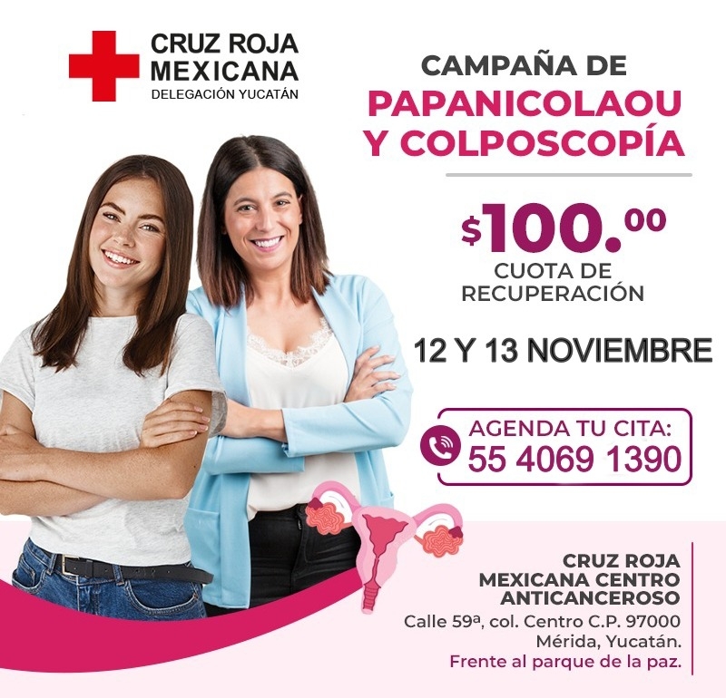 Cruz Roja anuncia nueva campaña de Colposcopia y Papanicolaou