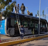 Investigan conato de incendio en autobús de Ie-Tram