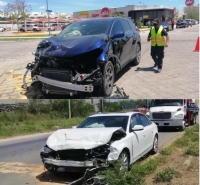 Siniestros viales dejan dos lesionados