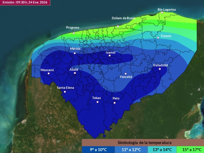 Pronostican madrugadas más frías en Yucatán