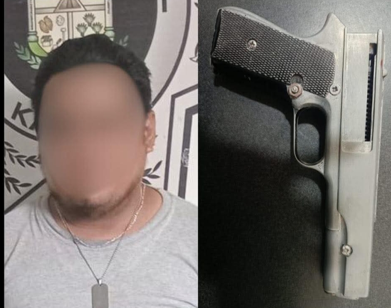 Un detenido y réplica de arma asegurada deja disturbio entre vecinos
