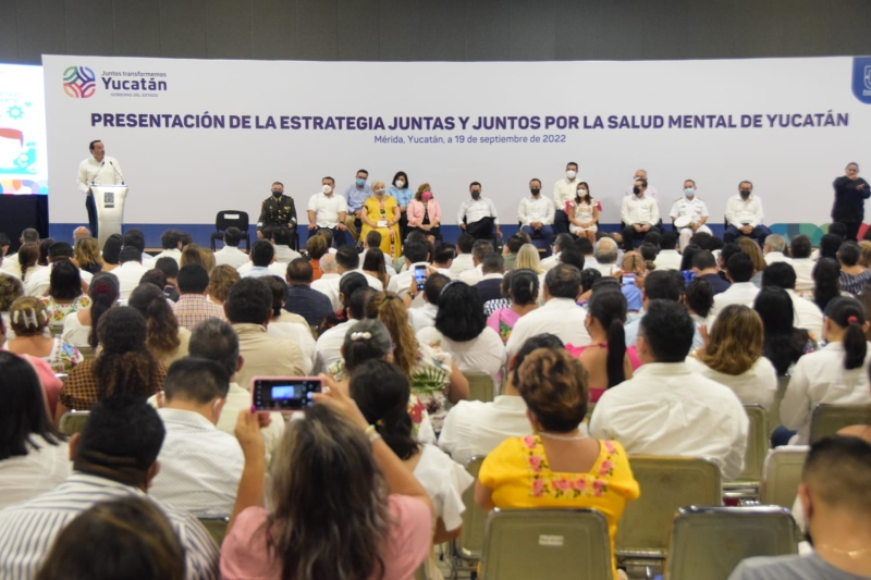 Presenta Vila estrategia "Juntas y juntos por la salud mental de Yucatán"