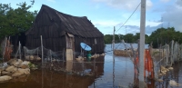 Atienden municipios afectados por intensas lluvias
