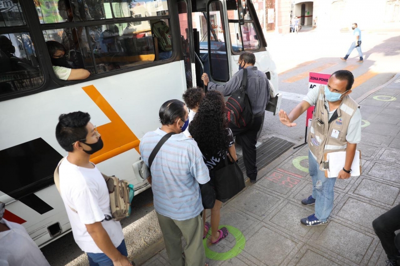 Gobierno del Estado realiza mejoras en paraderos del transporte público