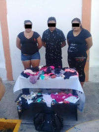 Detienen a tres por robar ropa interior